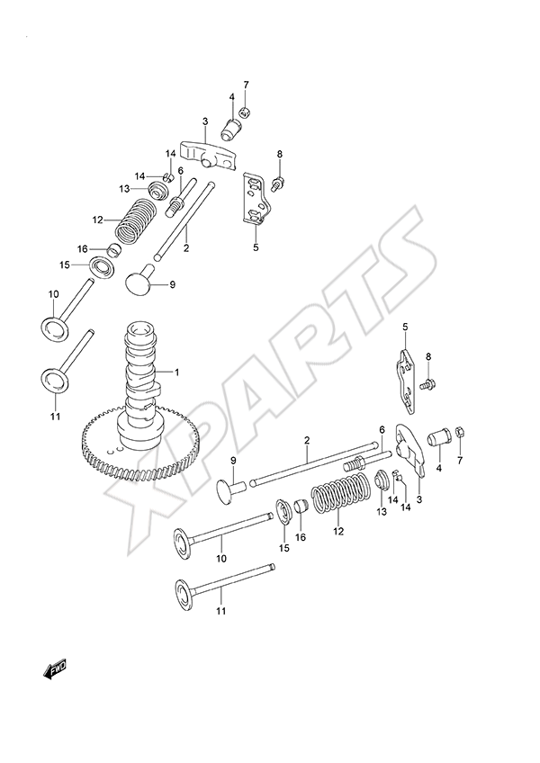  Camshaft til Suzuki motor